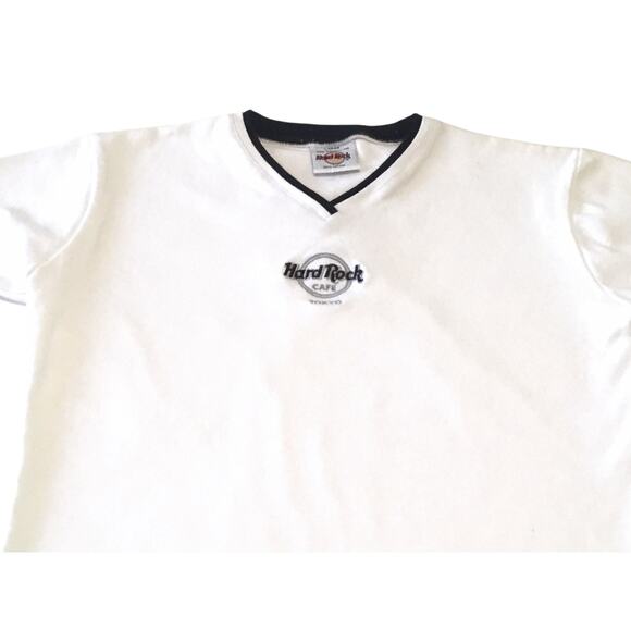 Hard Rock Cafe Toyko V-Neck Size Junior Large Top - Picture 6 of 6